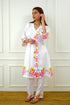 Mahira White Floral Pakistani Kurta Set